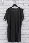 Boris Bidjan Saberi 24 Autumn and Winter Round Neck Short Sleeve T-shirt TF-F035-DARK GREY